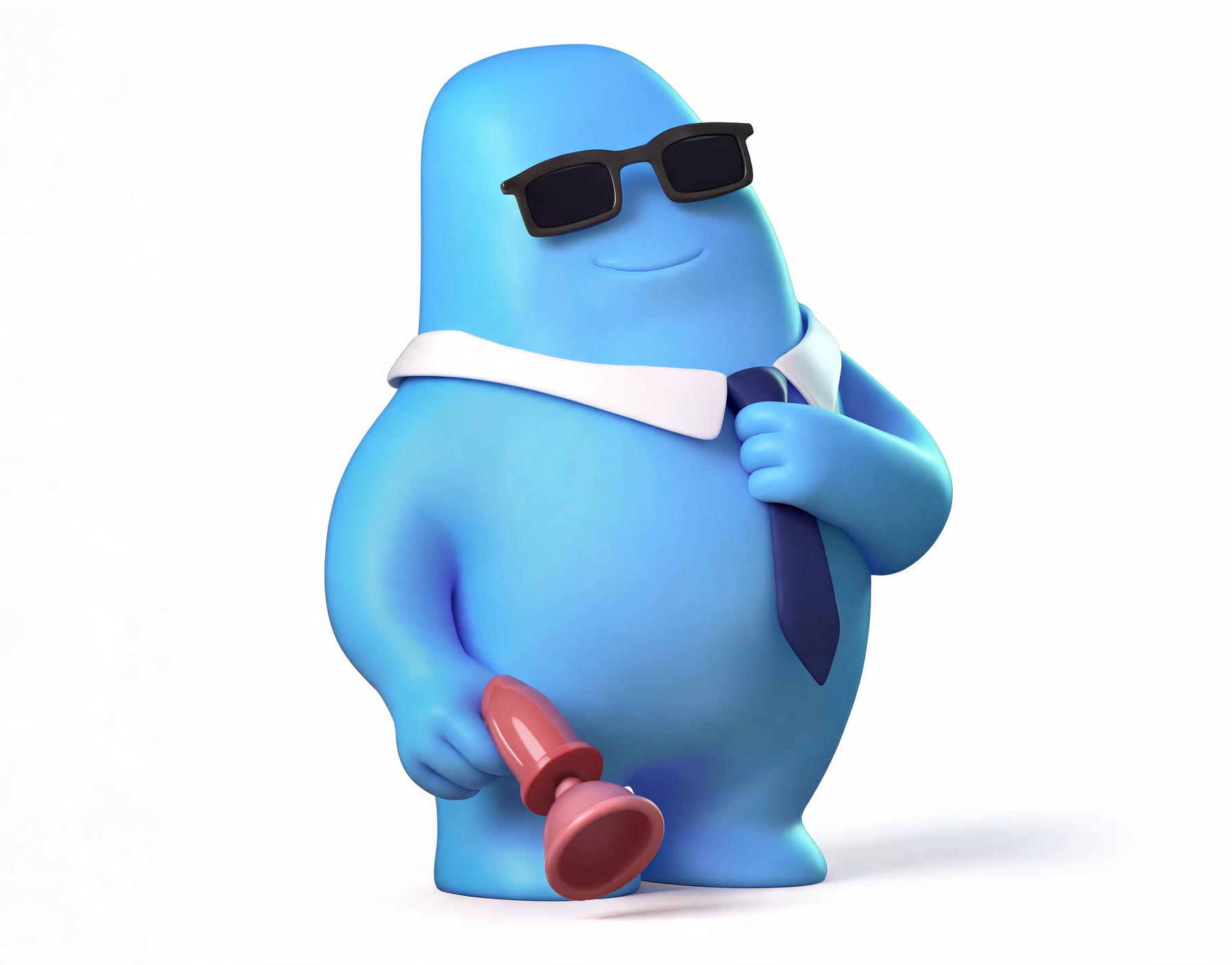 The Agent mascot, calm